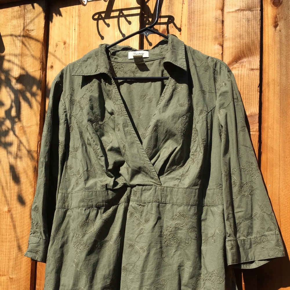 Cambridge Green Shirt 3X